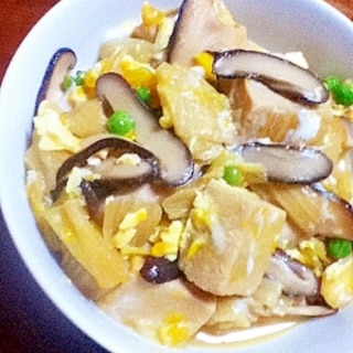 高野豆腐と白菜の卵とじ